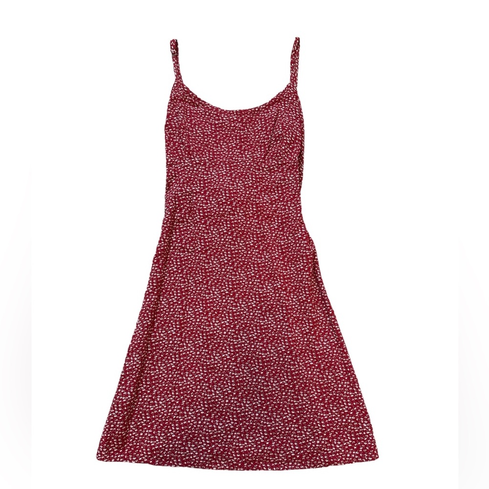Brandy Melville: Red Floral Dress